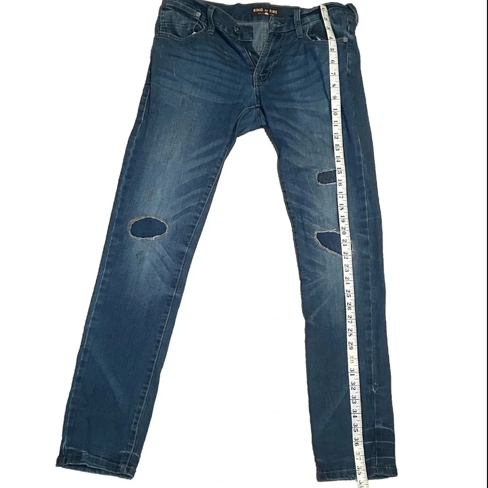 Women’s Ring of Fire Blue Skinny Jeans Fit Slim W 30 L 30 - Picture 3 of 8